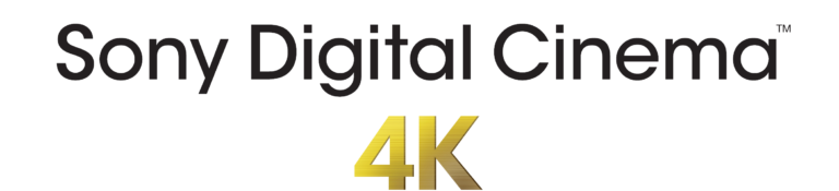 Sony digital cinema 4k logo.