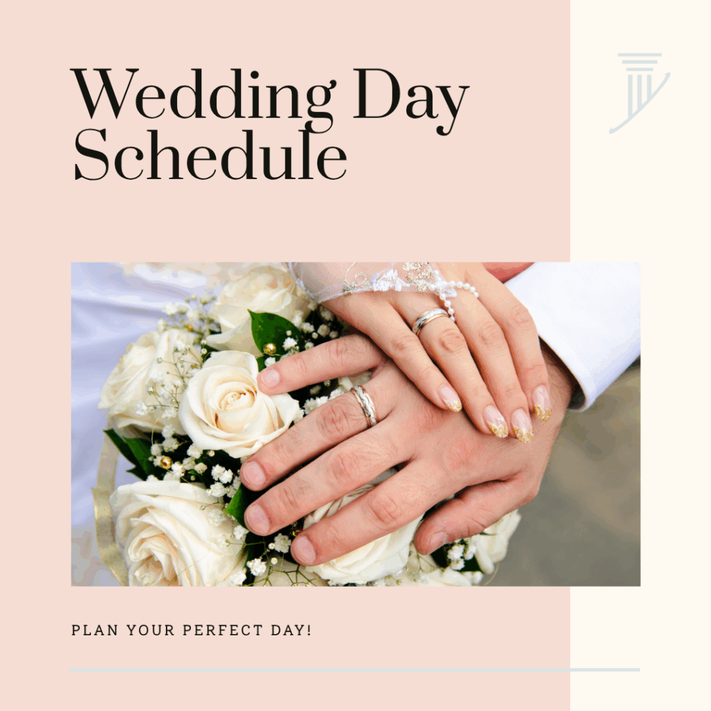 Central Pennsylvania wedding timeline planning with bride and groom at golden hour ceremony